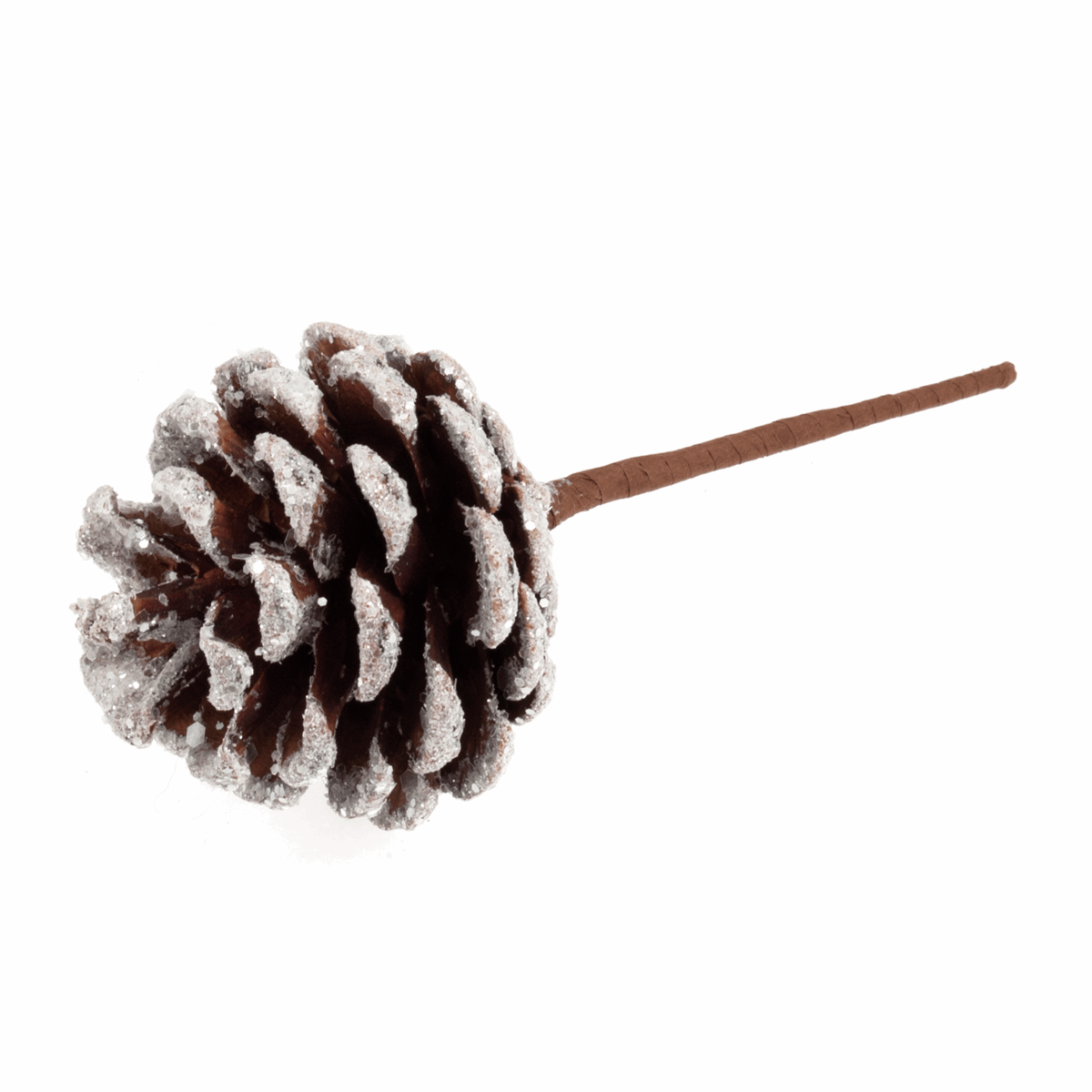 Snow Frosted Pinecone on a Stick (1 Piece)