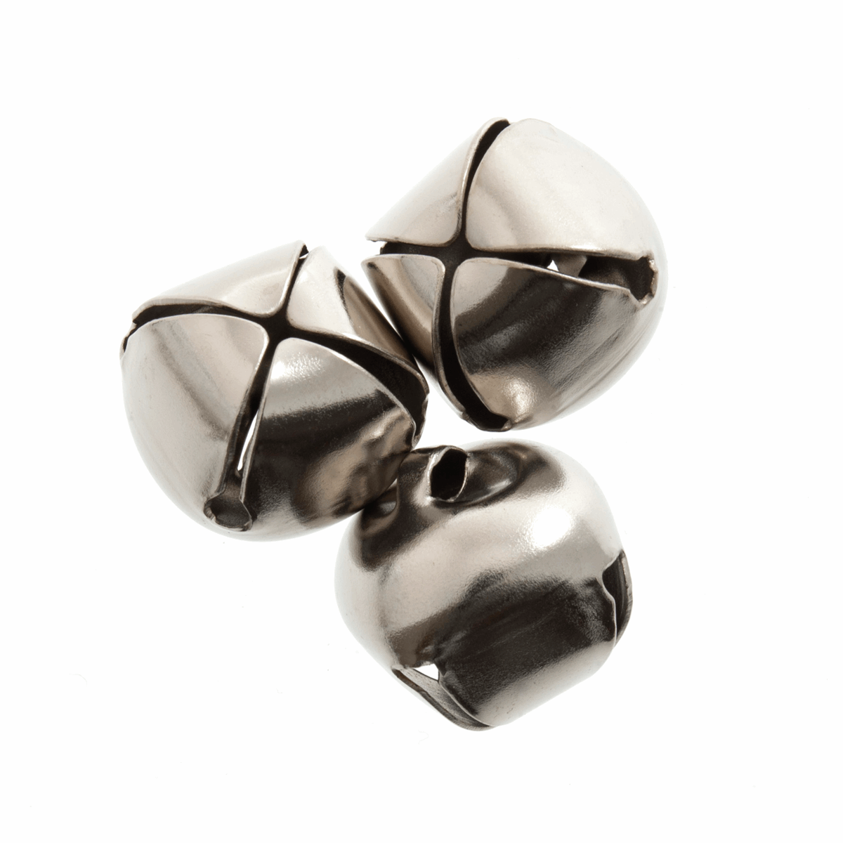 Silver Jingle Bells - 15mm (Pack of 4)