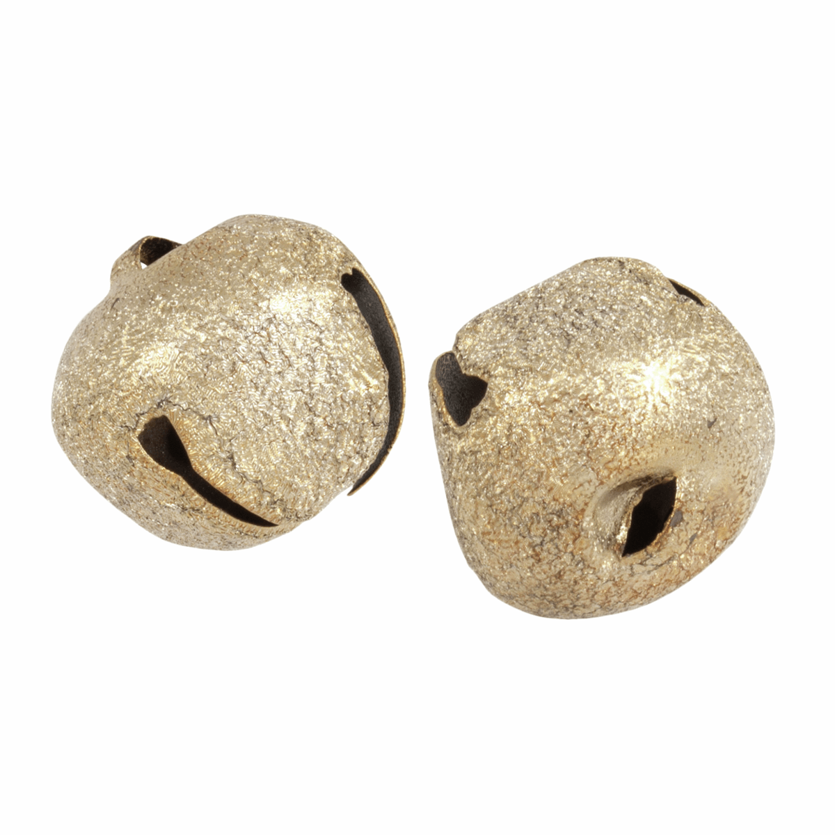 Trimits Frosted Gold Jingle Bells - 30mm (Pack of 2)