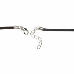 Trimits Black Suede Cord with Clasps - 51cm