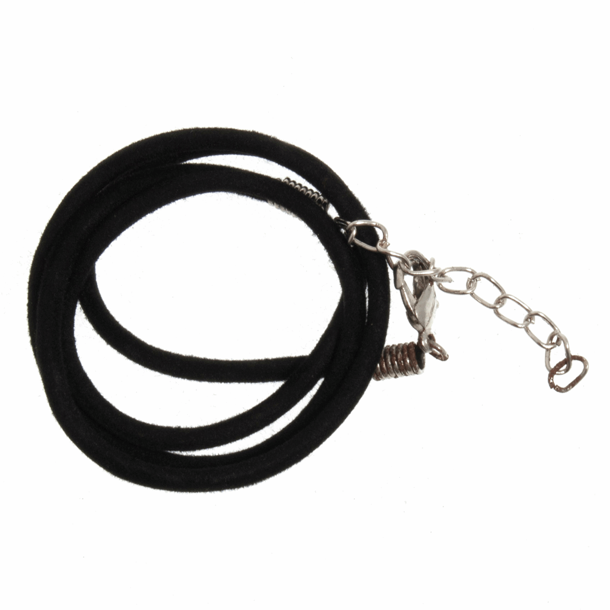Trimits Black Suede Cord with Clasps - 51cm