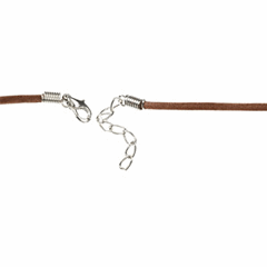 Trimits Brown Suede Cord with Clasps - 51cm