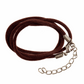 Trimits Brown Suede Cord with Clasps - 51cm