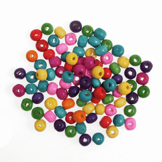 Trimits Assorted Wooden Beads - 6mm (Pack of 200)