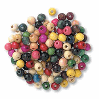 Wood Beads 8mm Assorted Packs of 150