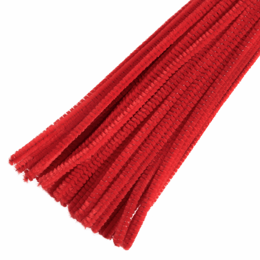 Trimits Red Chenilles - 30cm x 6mm (Pack of 30)
