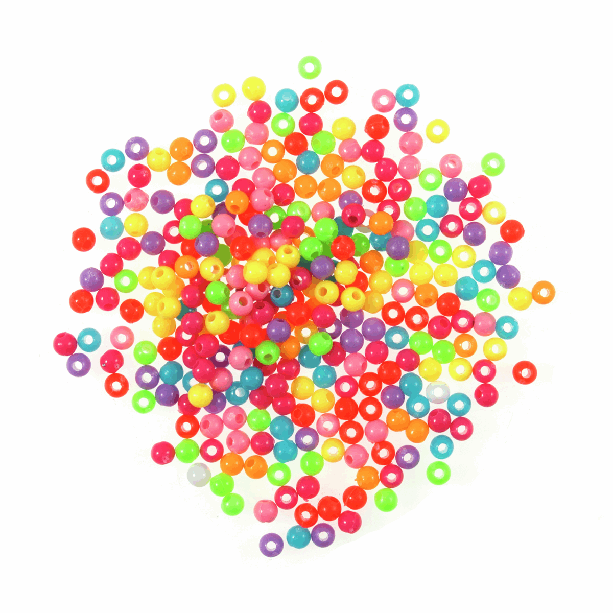 Assorted Plastic Beads - 20g