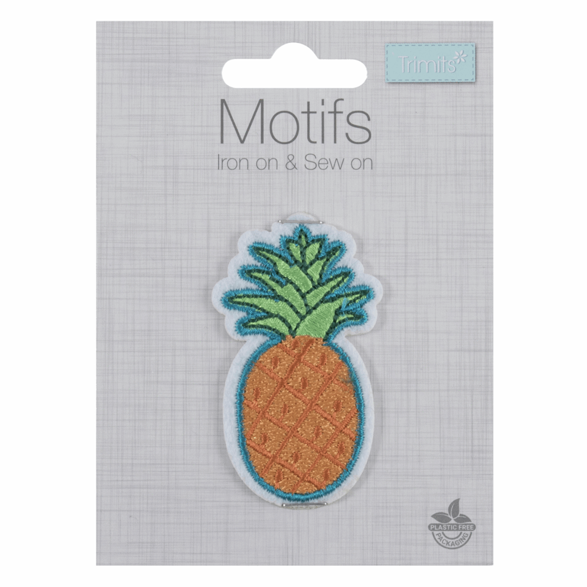 Trimits Iron-On/Sew On Motif Patch - Pineapple