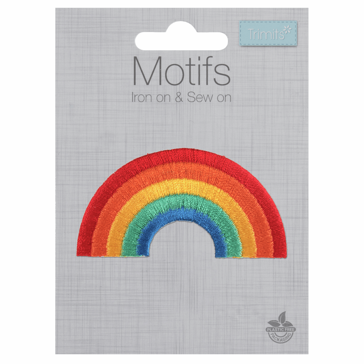 Iron-On/Sew On Motif Patch - Rainbow