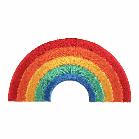 Iron-On/Sew On Motif Patch - Rainbow