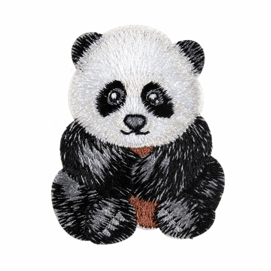 Iron-On/Sew On Motif Patch - Panda