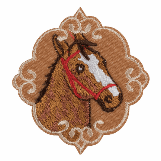 Iron-On/Sew On Motif Patch - Horse Emblem