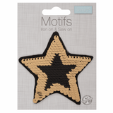 Iron-On/Sew On Motif Patch - Flip Sequin Star