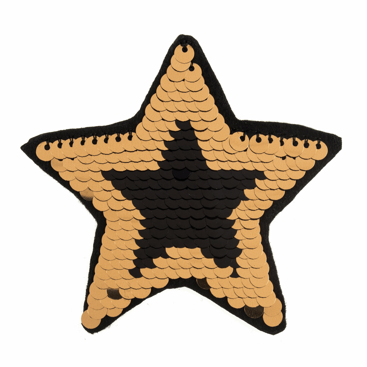 Iron-On/Sew On Motif Patch - Flip Sequin Star