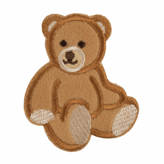 Iron-On/Sew On Motif Patch - Teddy Bear