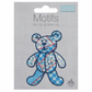 Iron-On/Sew On Motif Patch - Blue Patchwork Bear