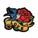 Iron-On/Sew On Motif Patch - Love Tattoo