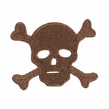 Iron-On/Sew On Motif Patch - Skull & Cross Bones