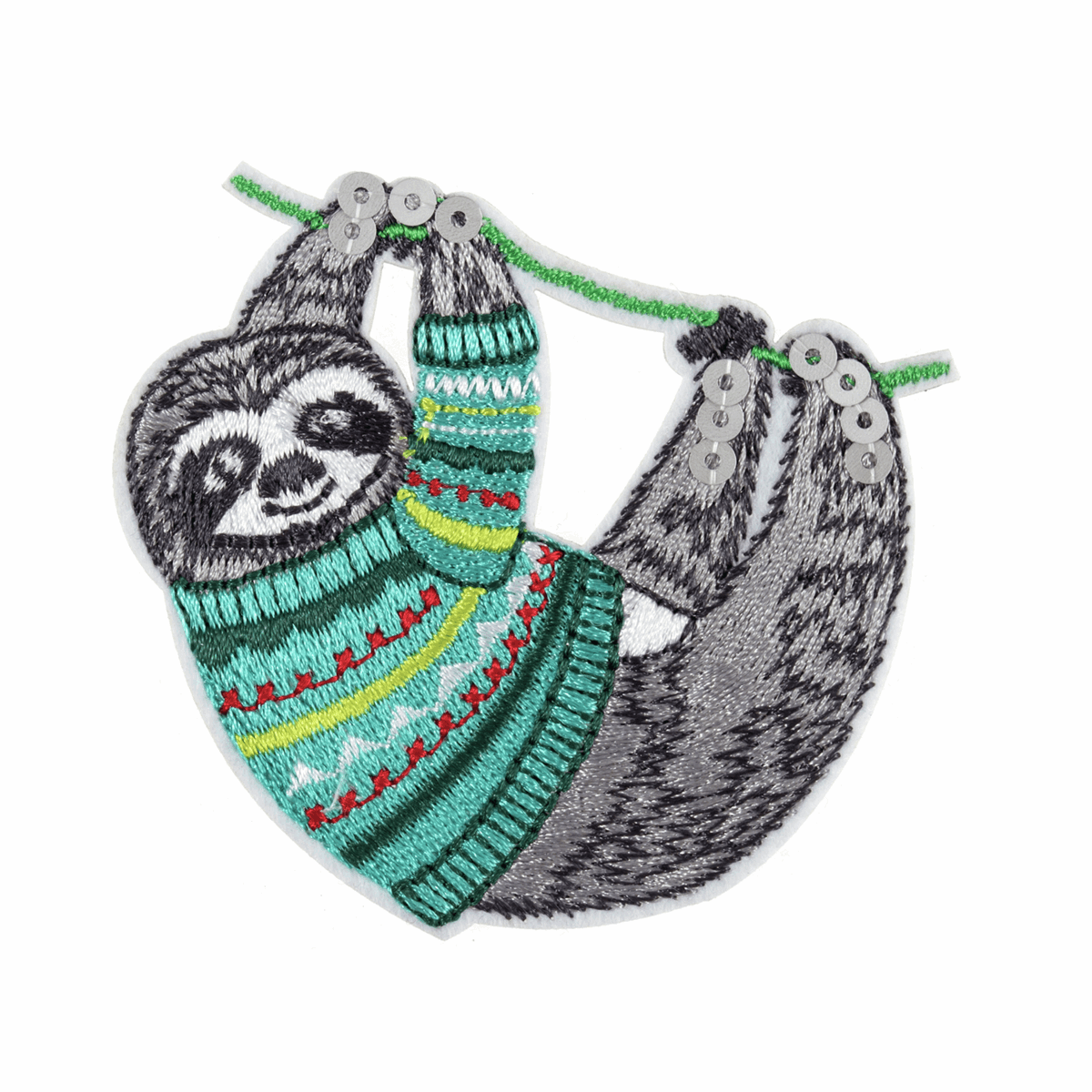 Iron-On/Sew On Motif Patch - Sloth