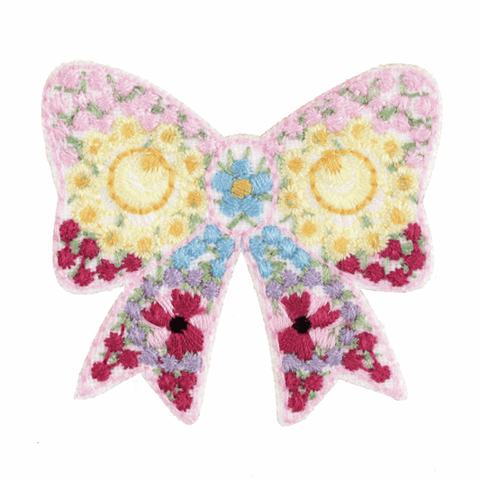 Trimits Iron-On/Sew On Motif Patch - Floral Bow