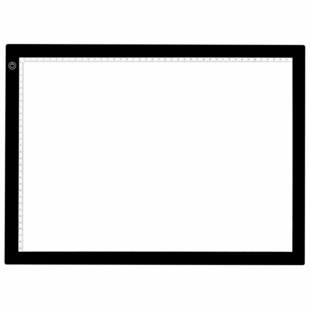 PURElite A3 Ultrathin Led Light Box with Natural Daylight dimmable LEDs - Features ruler border, USB, battery or mains powered