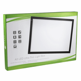 PURElite A3 Ultrathin Led Light Box with Natural Daylight dimmable LEDs - Features ruler border, USB, battery or mains powered