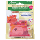 Clover Pink Desk Needle Threader