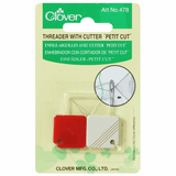 Clover Needle Threader with Petit Cutter (Pack of 2)