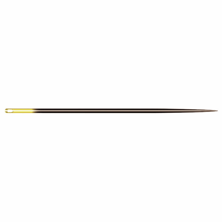 Clover Black/Gold Hand Sewing Quilting Needles - Size No. 12 (Pack of 6)