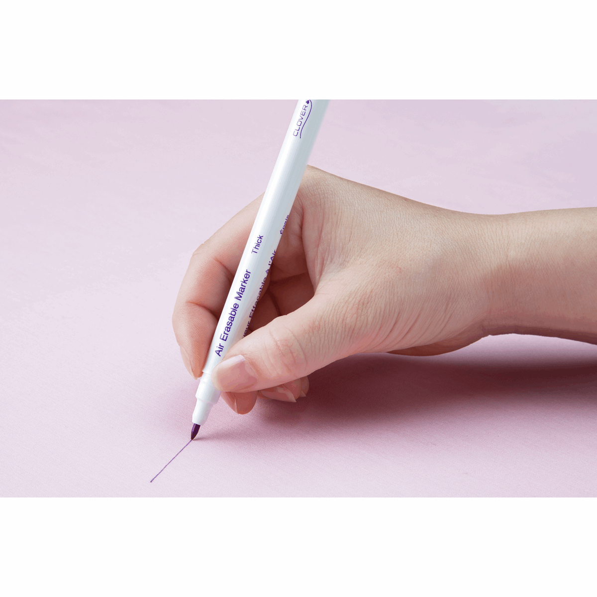 Purple Extra Fine Air Erasable Fabric Marker Pen