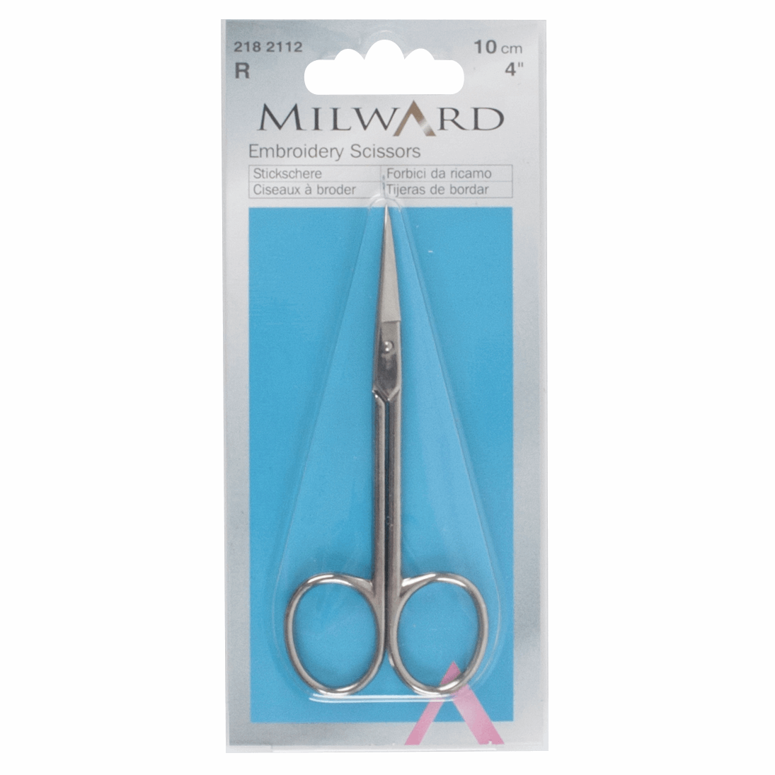 Milward Curved Embroidery Scissors 10cm