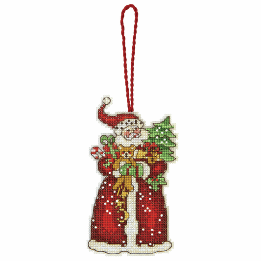Counted Cross Stitch Ornament Kit - Santa