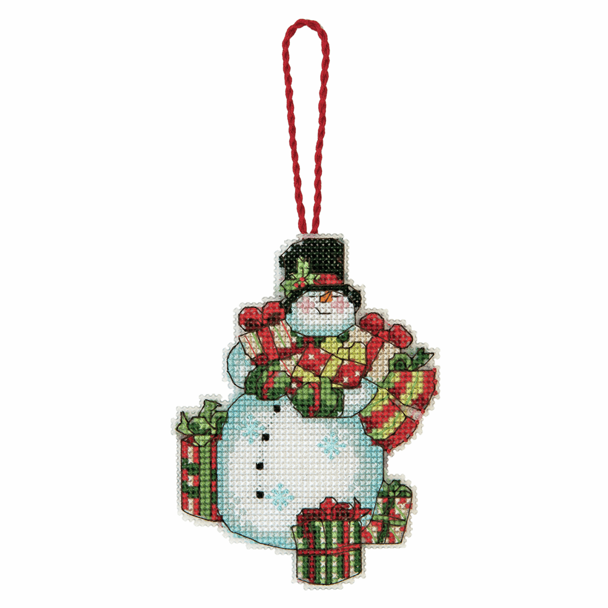 Counted Cross Stitch Ornament Kit - Snowman