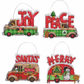 Counted Cross Stitch Ornament Set - Holiday Trucks