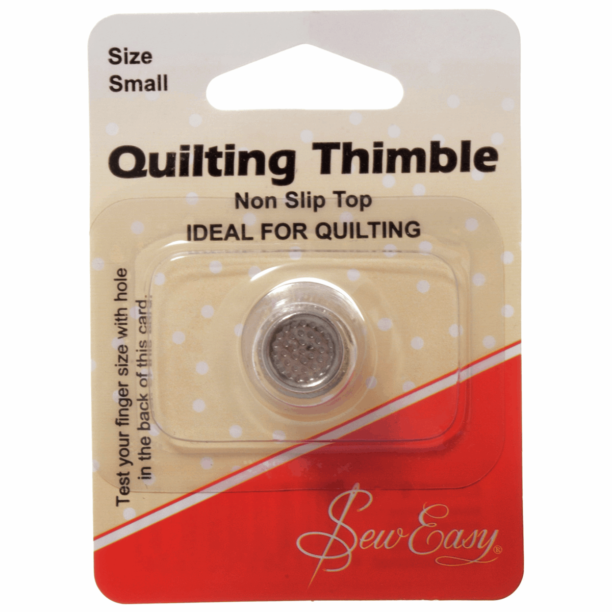 Sew Easy Small Non-Slip Quilters Thimble