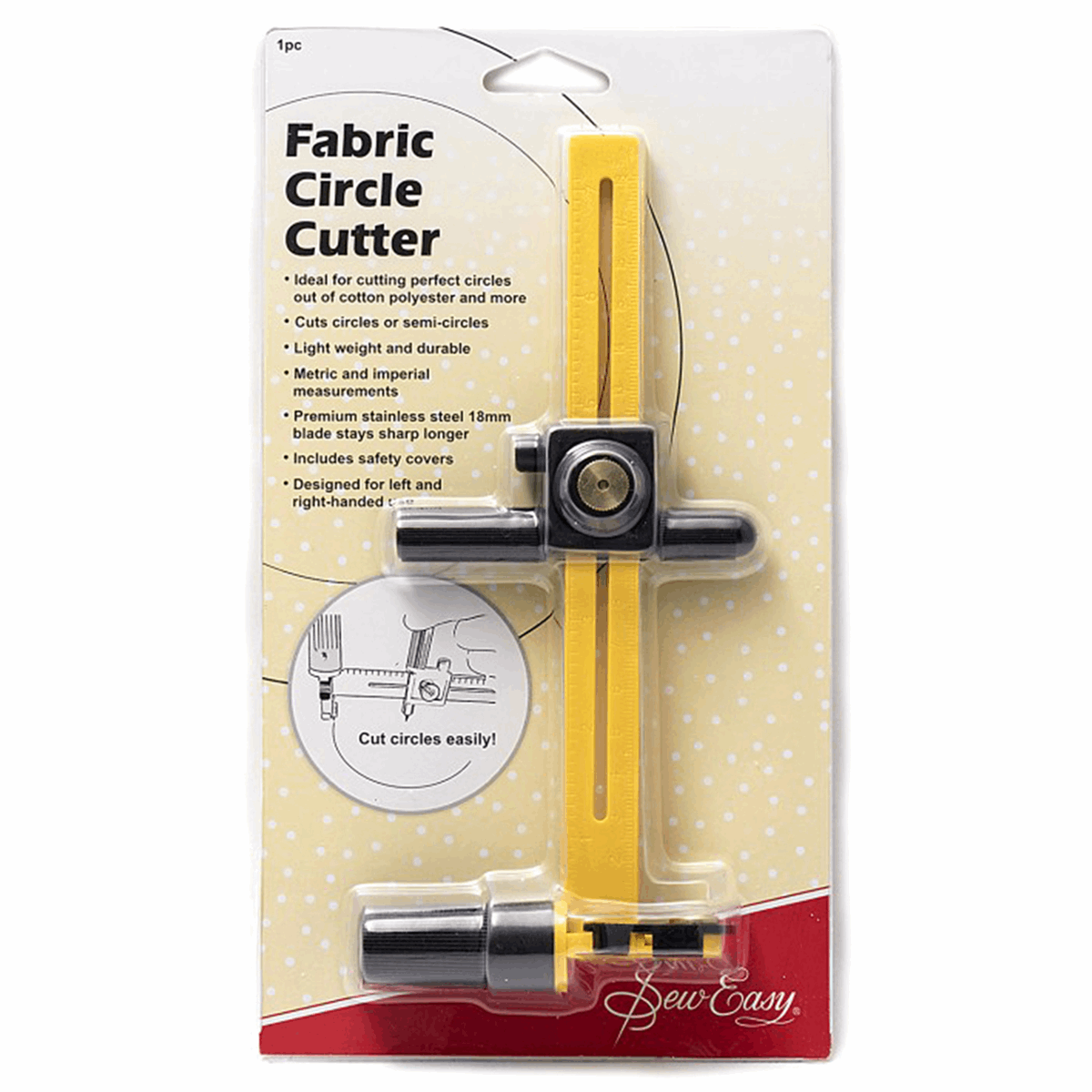 Sew Easy Circle Fabric Cutter