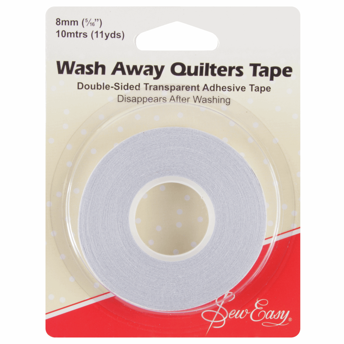 Sew Quilters Wash Away Tape - 10m x 8mm