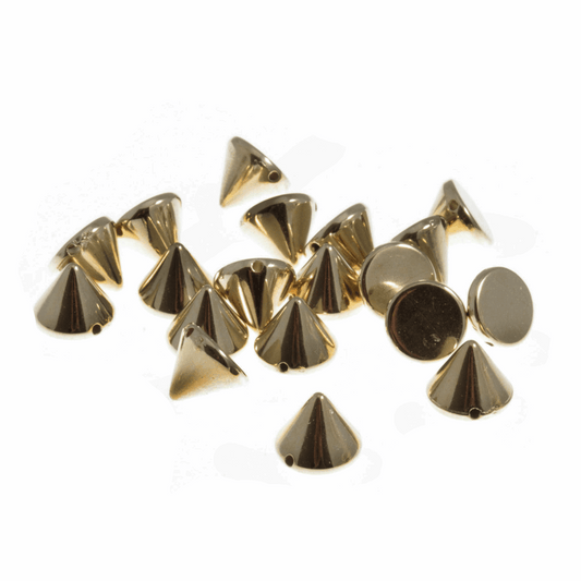 Trimits Gold Cone Sew-On Studs - 7mm (Pack of 50)