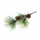 Artificial Scotch Pine Branch - 25cm (Single Stem)