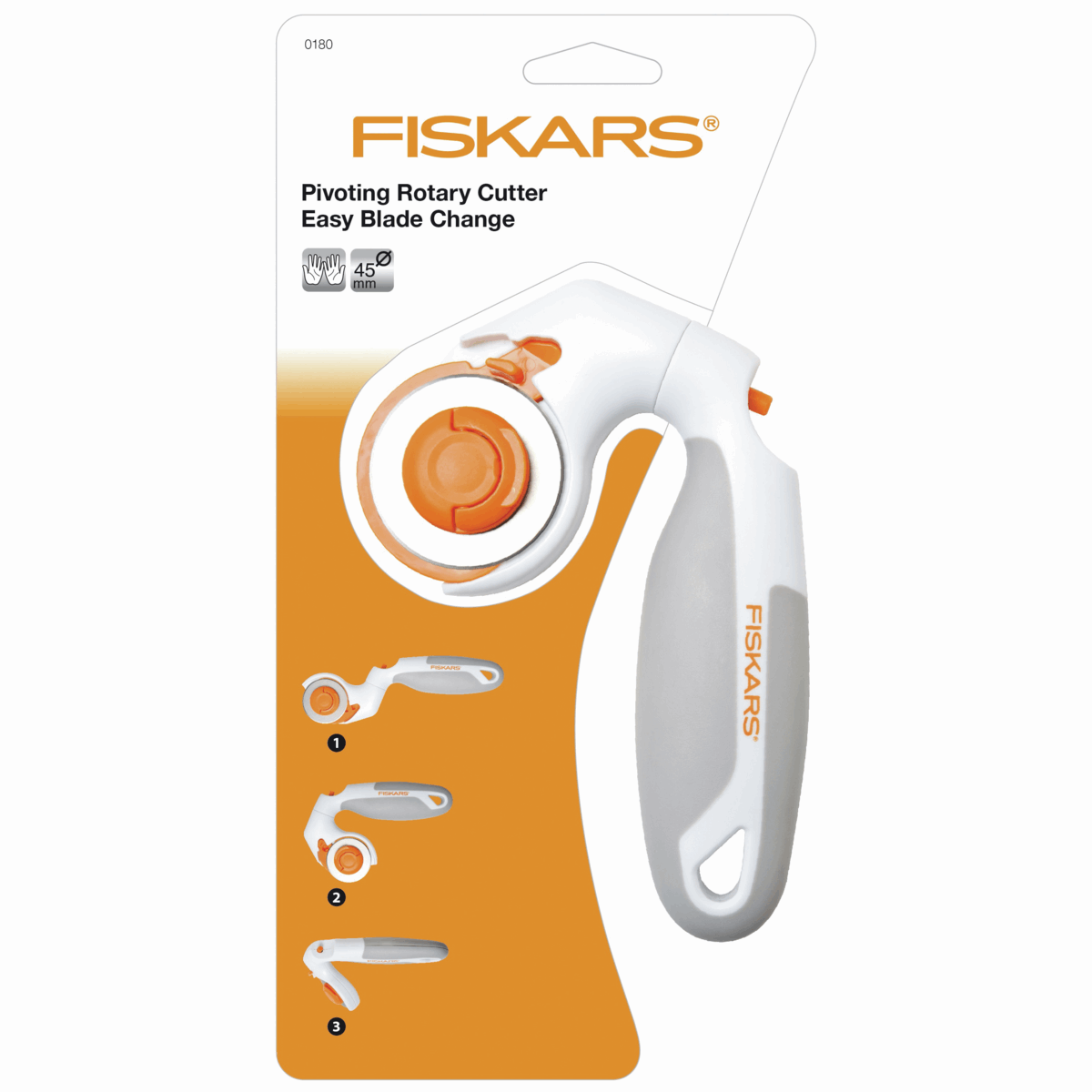 Fiskars Rotary Cutter - Pivoting 45mm