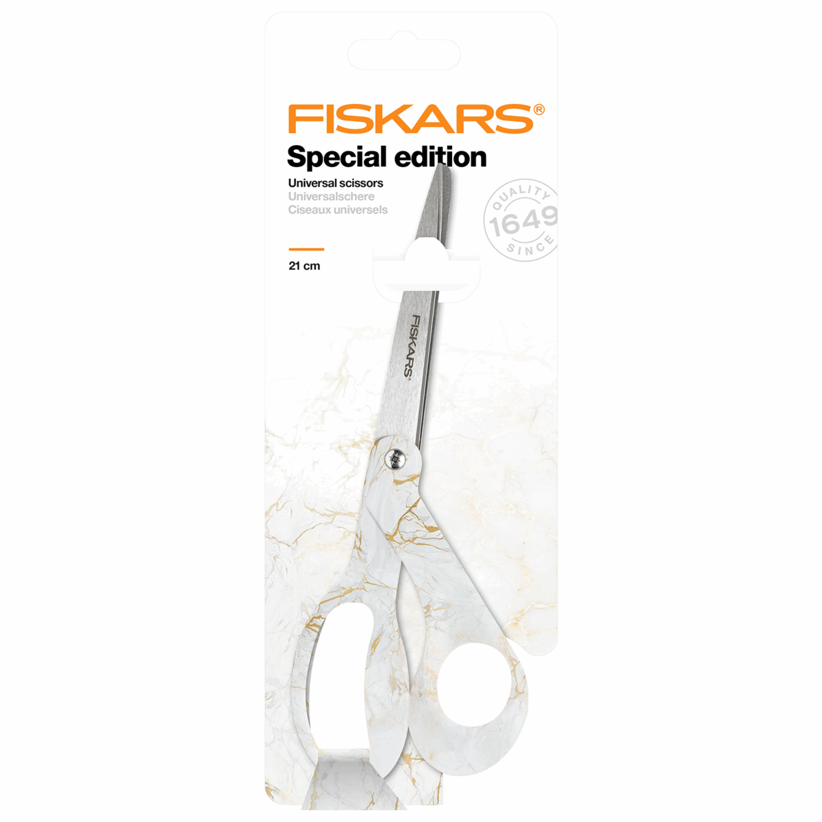 Fiskars Universal Limited Edition Gold Marble Scissors - 21cm