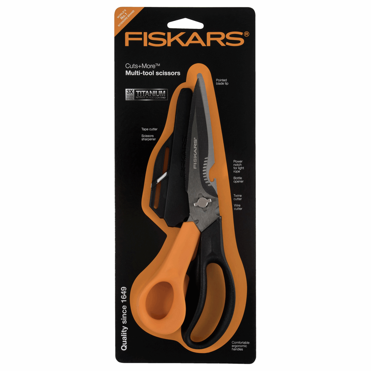 Fiskars Scissors - Multifunction Ultimate: Cuts+More: 23cm