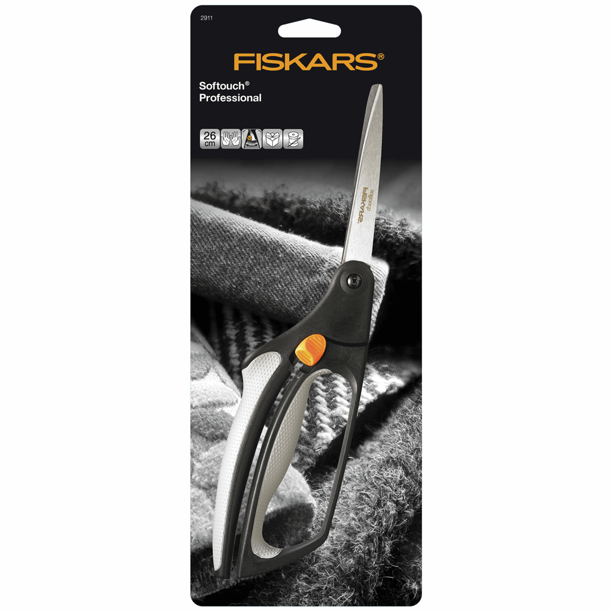 Fiskars Scissors Easy Action Softgrip - Micro-Tip: 16cm/6.5in