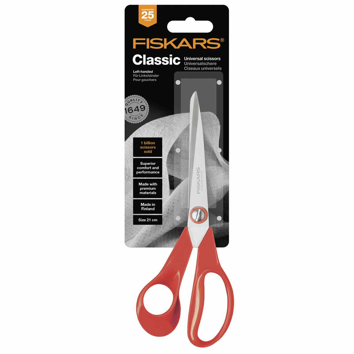 Fiskars Scissors - General Purpose Left Handed 21cm/8.25in