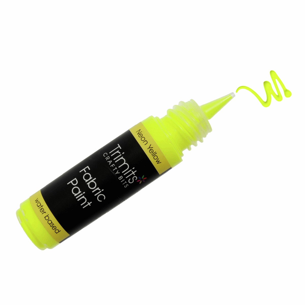 Trimits Fabric Paint Pen 20ml - Neon Yellow