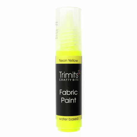 Trimits Fabric Paint Pen 20ml - Neon Yellow