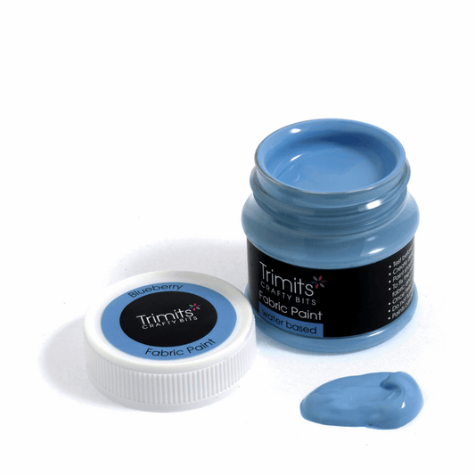 Trimits Fabric Paint Pot 50ml - Blueberry