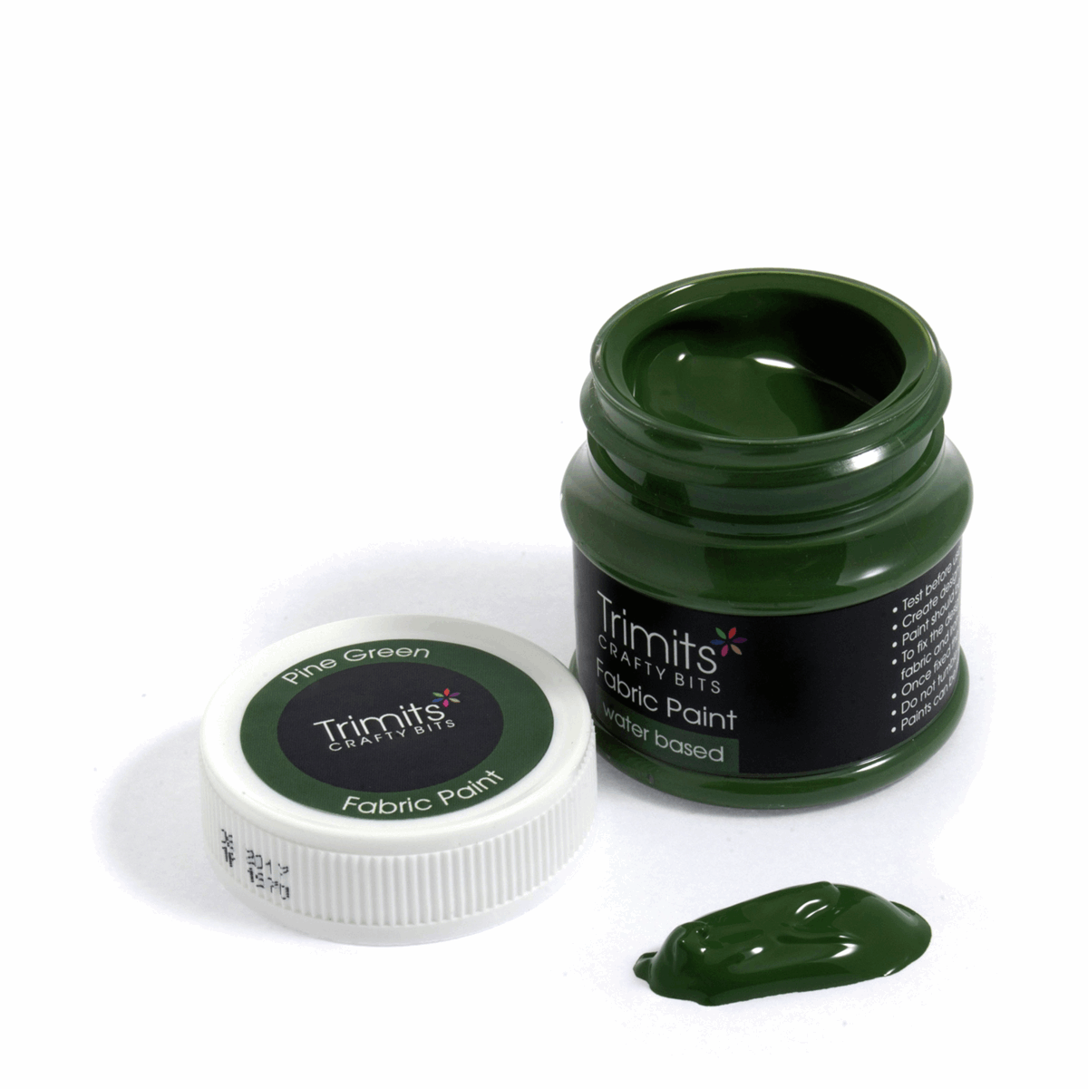 Trimits Fabric Paint Pot 50ml - Pine Green