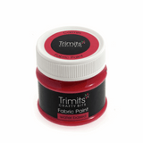 Trimits Fabric Paint Pot 50ml - Carmin