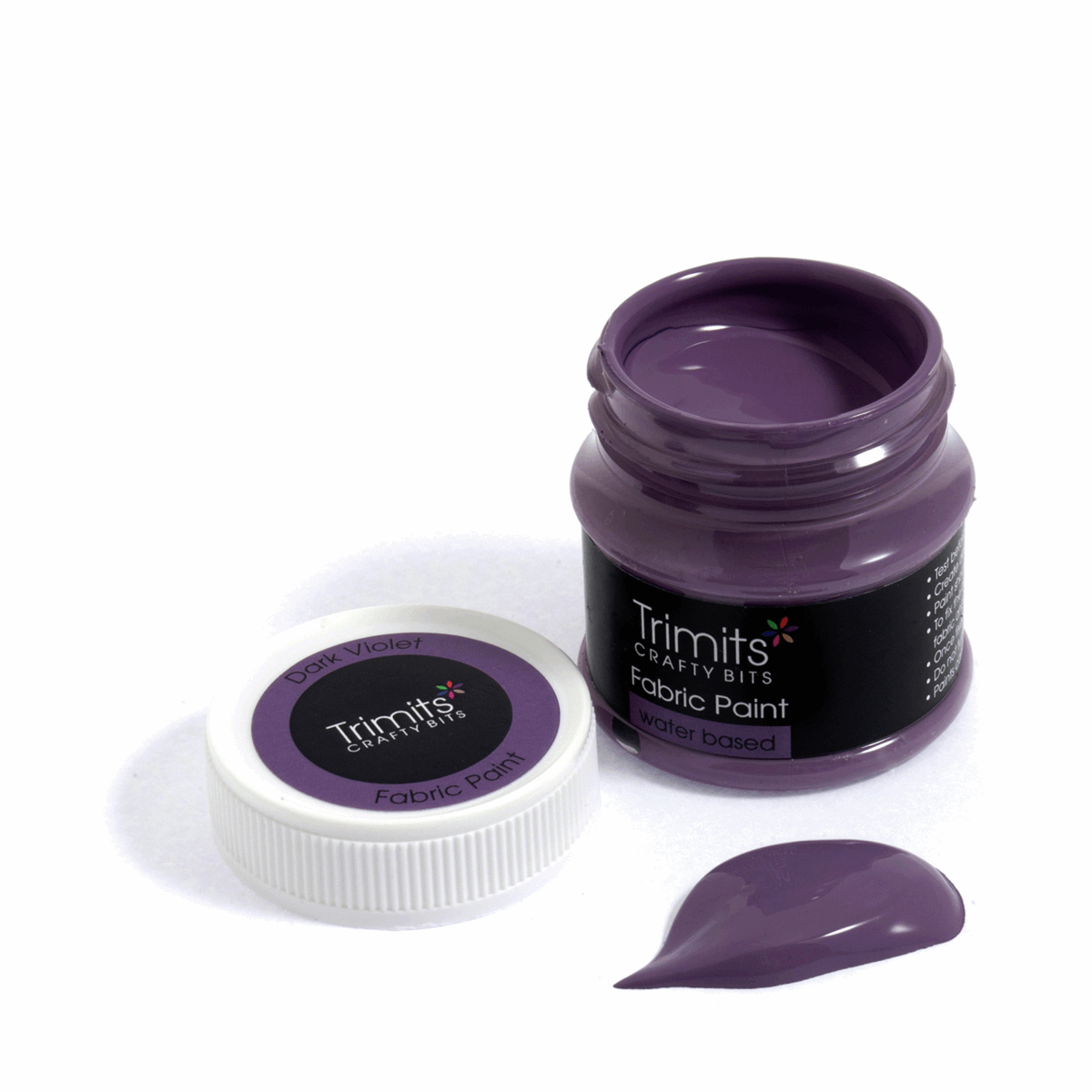 Trimits Fabric Paint Pot 50ml - Dark Violet